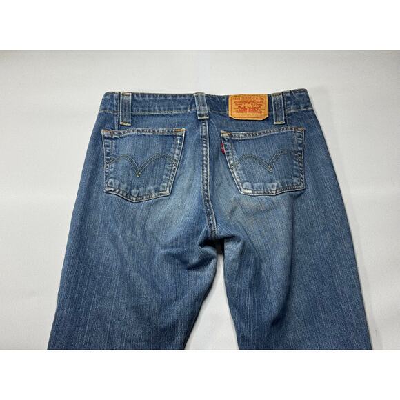 Levi's 525 Women's Nouveau Low Bootcut Blue Denim Jeans - Size 6M (29x31) - Picture 4 of 7